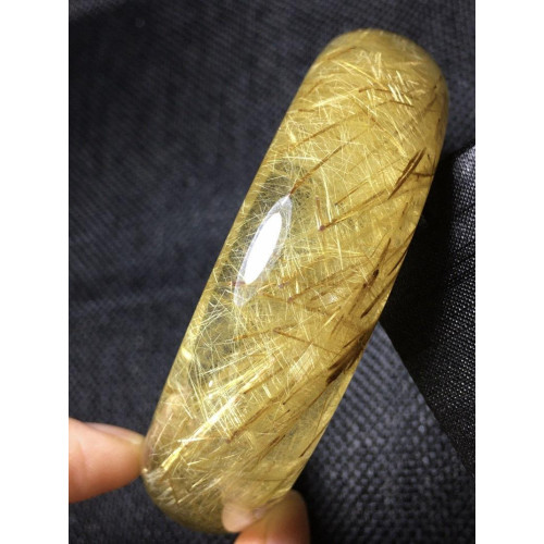 永韻水晶 天然紫鈦晶 天然髮晶手鐲  紫鈦晶手鐲大小不等