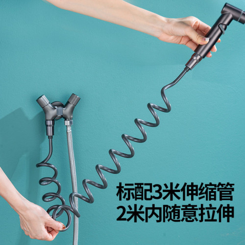 款精銅馬桶伴侶婦洗器套裝洗屁器家用衛生間噴槍一進二出