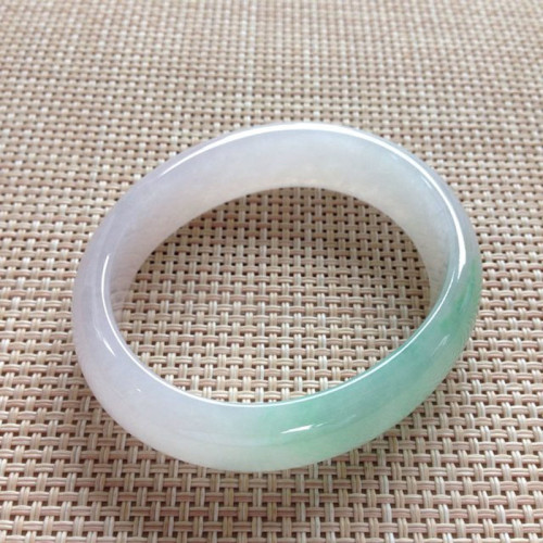 緬甸新款紫色翡翠手鐲少女款貴妃玉手鐲天然正品飄花高冰種紫羅蘭