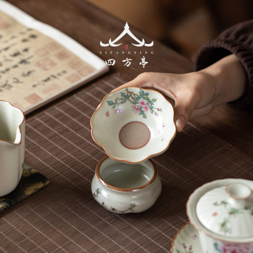 汝窰茶具套裝禮盒輕奢高檔家用三才蓋碗茶杯陶瓷年新款中式高顔值