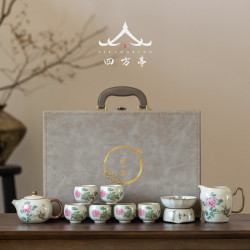汝窰茶具套裝禮盒輕奢高檔家用茶壺茶杯陶瓷2024年新款中式高顔值