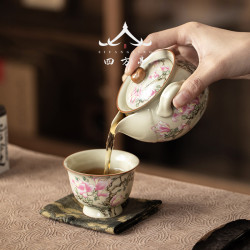 茶壺套裝女士精緻茶具一人蓋碗手抓壺防燙中式泡茶壺家用新款單壺