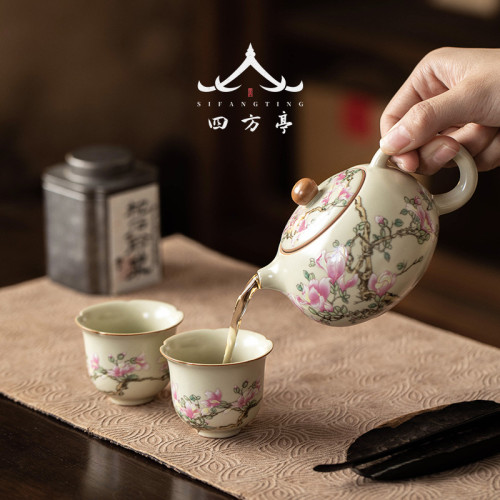 茶壺套裝女士精緻茶具一人蓋碗手抓壺防燙中式泡茶壺家用新款單壺