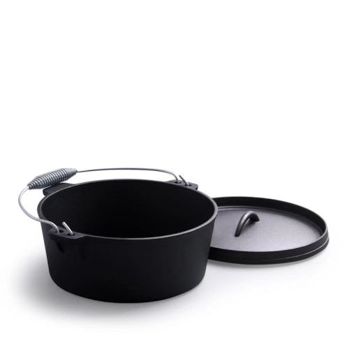 鑄鐵鍋野營鍋具套組Camping pot木箱套裝戶外荷蘭鍋吊鍋BBQ set
