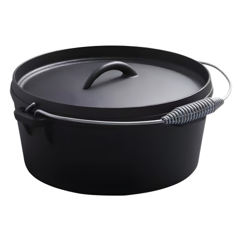 鑄鐵鍋野營鍋具套組Camping pot木箱套裝戶外荷蘭鍋吊鍋BBQ set