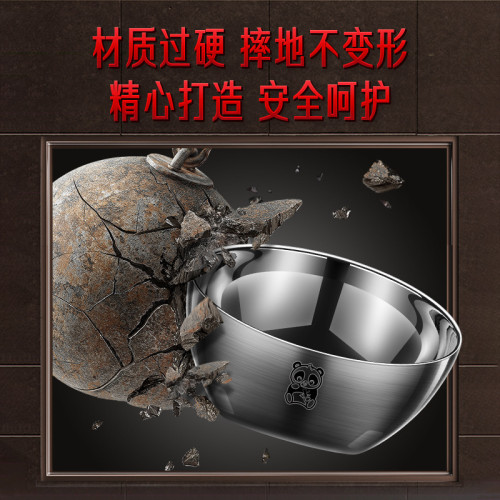 ssgp 不鏽鋼飯碗316食品級雙層隔熱碗家用防燙碗湯碗大碗加厚碗