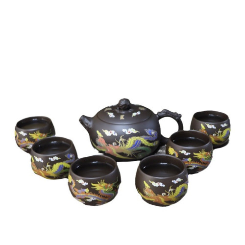 原礦鳳鳴壺變色紫砂壺套組大容量茶壺功夫茶具全套遇熱變色泡茶壺