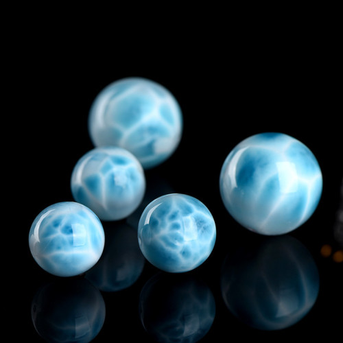 久雅水晶 天然海紋石單珠散珠 龜背紋圓珠 diy手鏈配件 