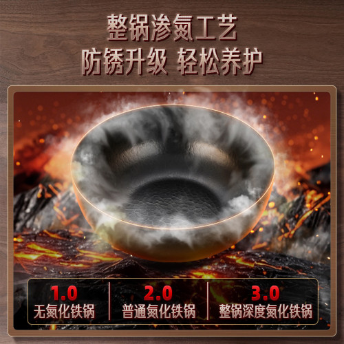 三四鋼小炒鍋一人份家用電磁爐瓦斯爐無塗層專用不沾平底炒菜鐵鍋