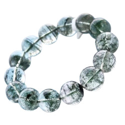 綠幽靈滿天星手鏈男女天然巴西綠幽靈千層紗手串水晶飾品